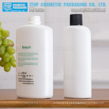 cosméticos de 750ml y 450ml, champú, loción del cuerpo, hogar, industrial grande blanco oval alta densidad pe plástico botella